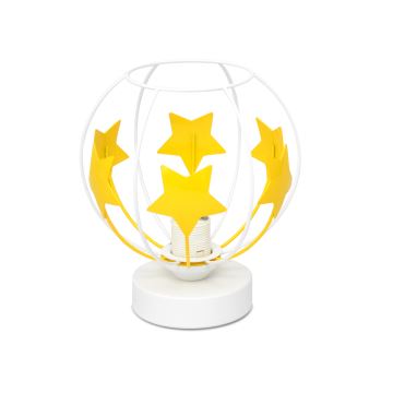 Lampă de masă pentru copii STARS 1xE27/15W/230V galben/alb