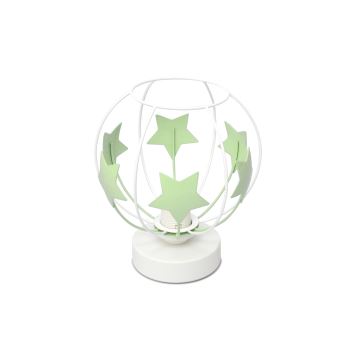 Lampă de masă pentru copii STARS 1xE27/15W/230V verde/alb