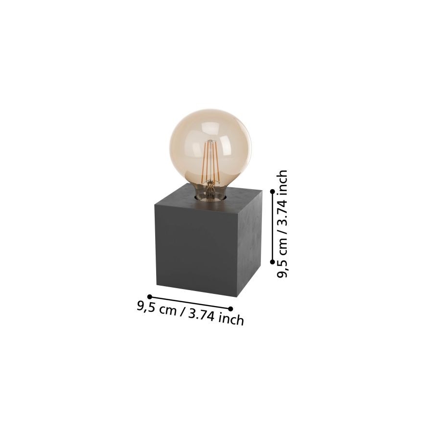 Lampă de masă 1xE27/40W/230V antracit Eglo