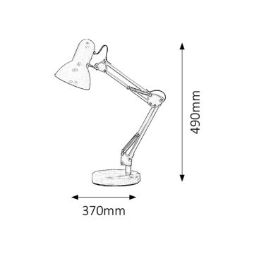 Lampă de masă ROMERO 1xE27/60W/230V albă Brilagi