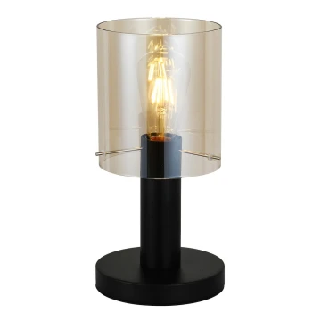 Lampă de masă SARDO 1xE27/40W/230V negru/auriu ITALUX