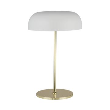 Lampă de masă Searchlight HANOVER 2xE14/40W/230V alb/auriu