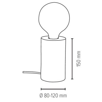 Lampă de masă TRABO 1xE27/25W/230V