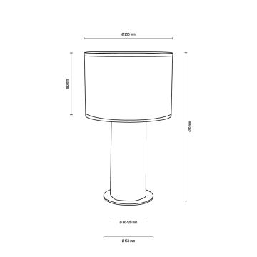 Lampă de masă PINO MIX 1xE27/40W/230V pin – certificat FSC