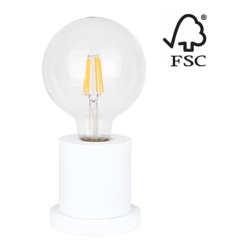 Lampă de masă TASSE 1xE27/25W/230V fag – certificat FSC