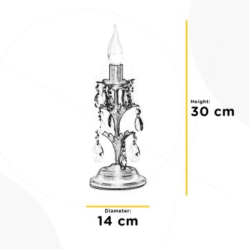 Lampă de masă TERESA 1xE14/6W/230V alb ONLI