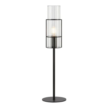 Lampă de masă TUBO 1xE14/40W/230V 50 cm negru/transparent Markslöjd 108555