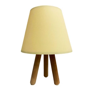 Lampă de masă WOOD 1xE27/60W/230V crem