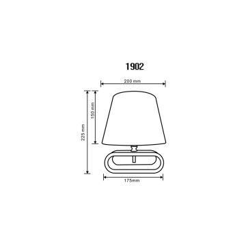 Lampă de masă Zuma Line 2529-000-200-000-0113 1xE14/40W/230V bambus/alb