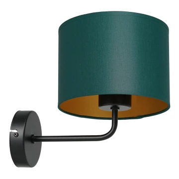 Lampă de perete ARDEN 1xE27/60W/230V verde/aurie