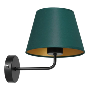 Lampă de perete ARDEN 1xE27/60W/230V verde/aurie