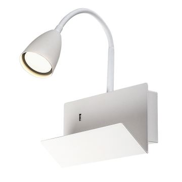 Lampă de perete cu raft și port USB Rabalux 1xGU10/25W/230V alb