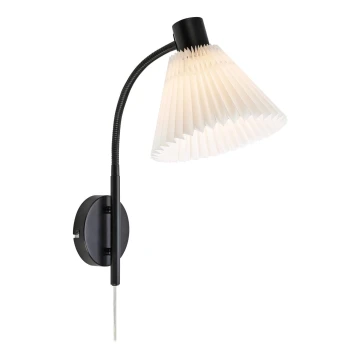 Lampă de perete Markslöjd 108752 MIRA 1xE14/40W/230V negru/alb