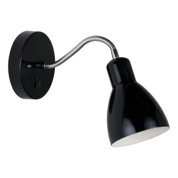 Lampă de perete Nordlux CYCLONE 1xE14/15W/230V negru