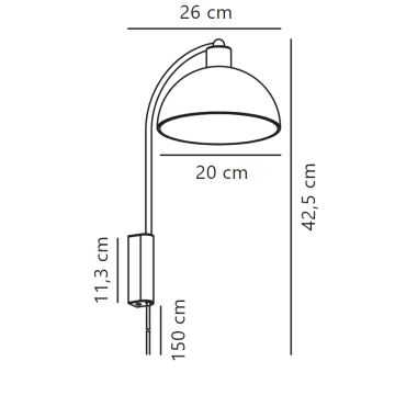 Lampă de perete Nordlux ELLEN 1xE14/40W/230V auriu