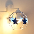Lampă de perete pentru copii STARS 1xE27/15W/230V albastru/alb