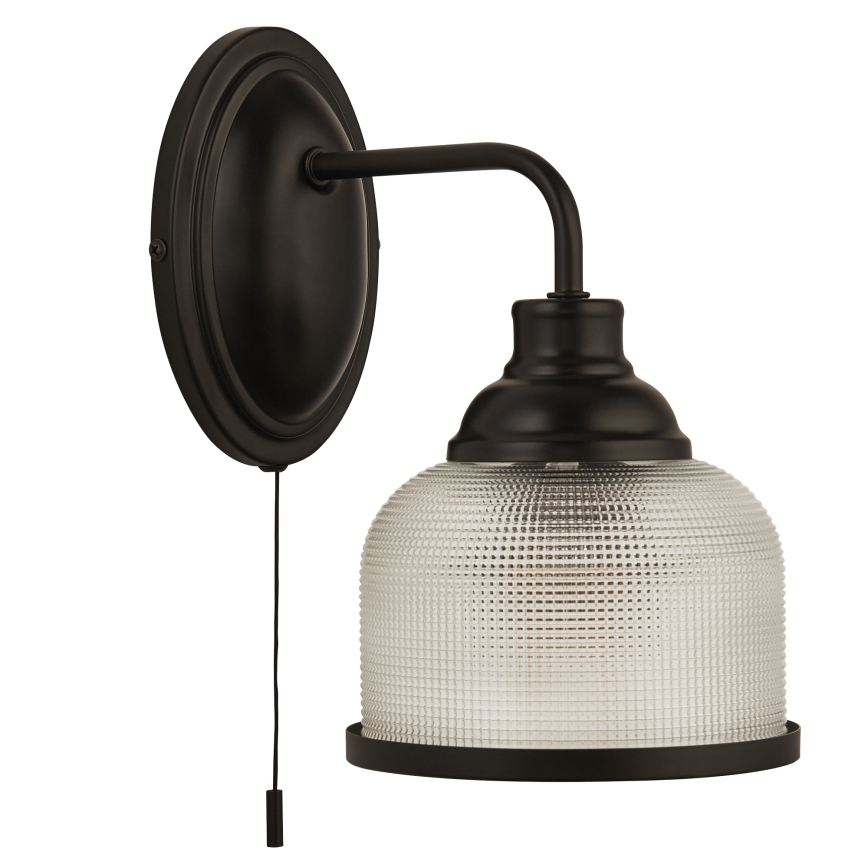 Lampă de perete Searchlight HIGHWORTH 1xE27/60W/230V negru