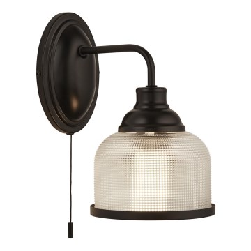 Lampă de perete Searchlight HIGHWORTH 1xE27/60W/230V negru