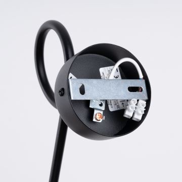 Lampă de perete LOOP 1xE27/15W/230V negru