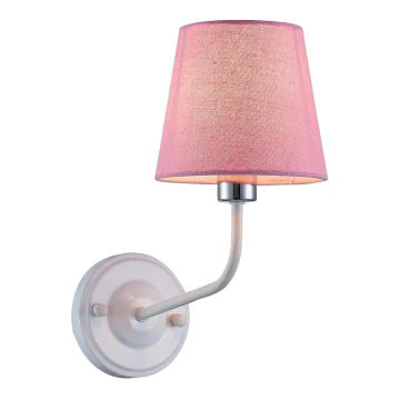 Lampă de perete YORK 1xE14/60W/230V roz/albă