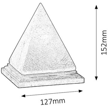 Lampă de sare (de Himalaya) 1xE14/15W/230V Rabalux 2,8 kg