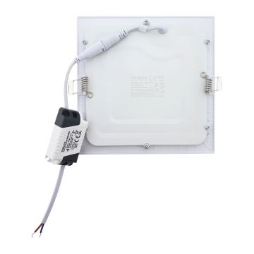 Lampă încastrată LED SQUARE LED/12W/230V 4200K