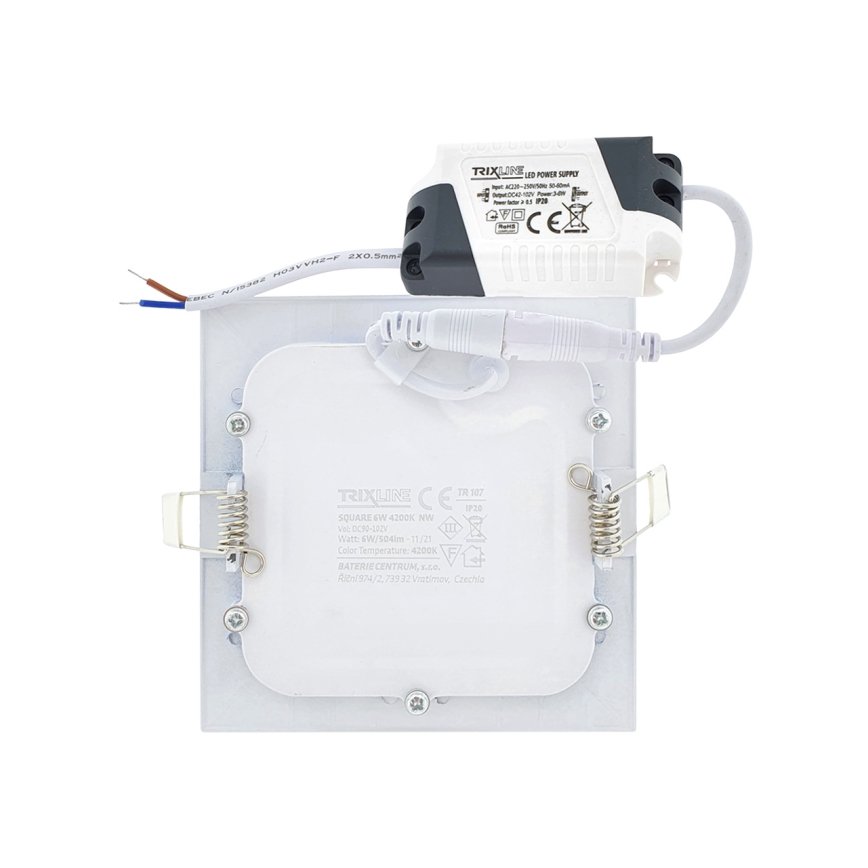 Lampă încastrată LED SQUARE LED/12W/230V 4200K