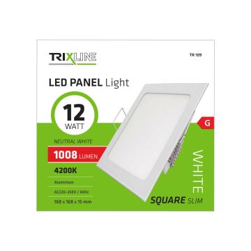 Lampă încastrată LED SQUARE LED/12W/230V 4200K