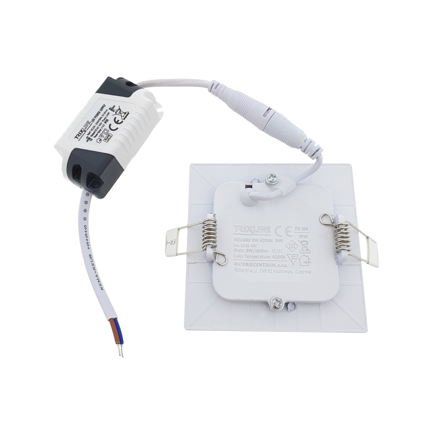 Lampă încastrată LED SQUARE LED/3W/230V 4200K