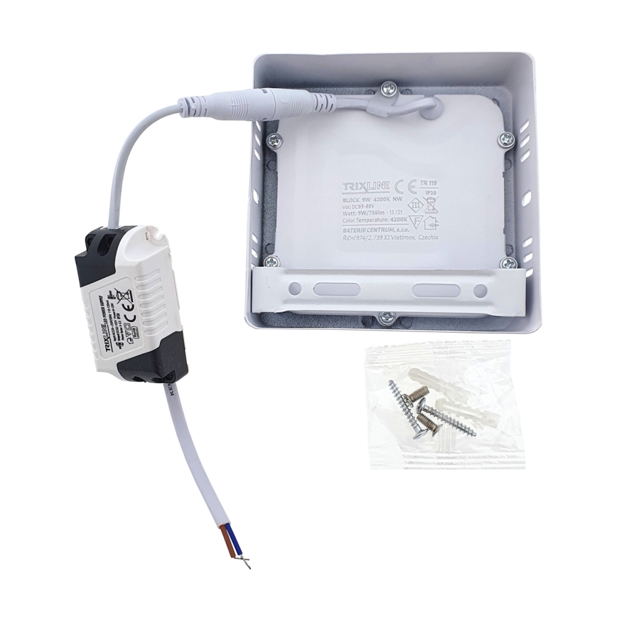 Lampă încastrată LED SQUARE LED/9W/230V 4200K