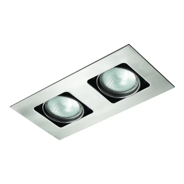 Lampă încastrată OCZKO GUESTO 2xGU10/40W/230V