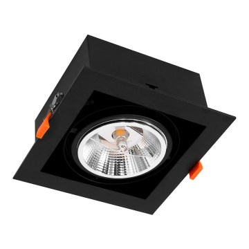 Lampă încastrată PLAZA AR111 1xGU10/12W/230V negru