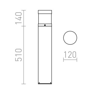 Lampă LED de exterior ABAX LED/15W/230V IP54 antracit RED-Design Rendl-R12626