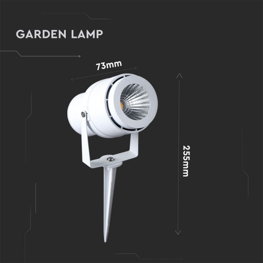 Lampă LED de exterior LED/12W/100-240V IP65 3000K alb