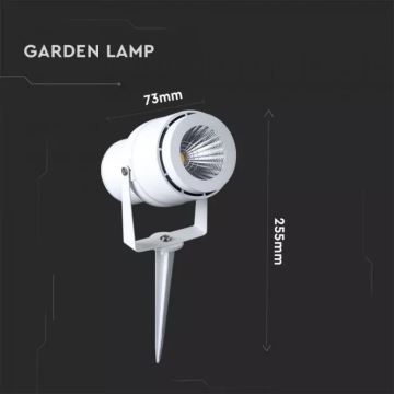 Lampă LED de exterior LED/12W/100-240V IP65 alb