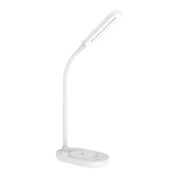 Lampă LED de masă dimabilă tactilă cu încărcare fără fir OCTAVIA LED/7W/230V albă