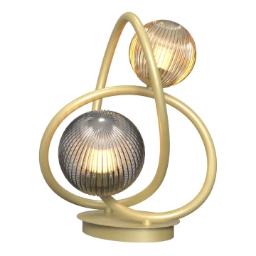 Lampă LED de masă METZ Wofi 8015-204 2xG9/3,5W/230V auriu/gri