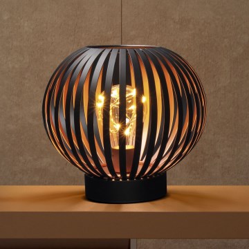 Lampă LED decorativă de masă LED/3xAA negru/cupru