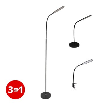 Lampă LED dimabilă 3 în 1 DARA LED/10W/230V 3000/4000/6000K CRI 90 negru