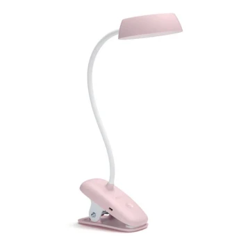 Lampă LED dimabilă cu clemă DONUTCLIP LED/3W/5V CRI 90 roz Philips
