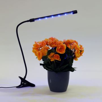 Lampă LED dimabilă cu clemă pentru iluminarea plantelor LED/3W/230V negru