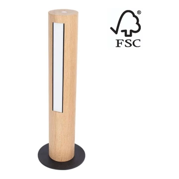 Lampă LED dimabilă de masă CONOR LED/9W/230V stejar – certificat FSC