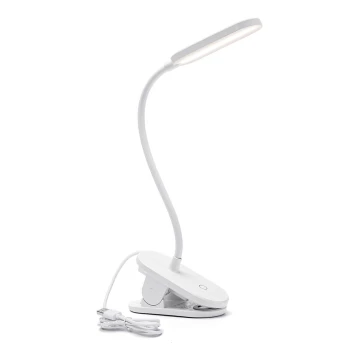 Lampă LED dimabilă de masă cu clemă Aigostar LED/2,5W/5V alb