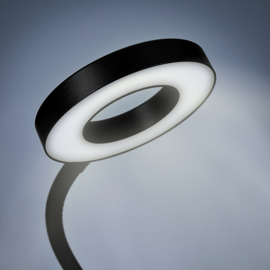 Lampă LED dimabilă de masă cu clemă LED/8W/230V 3000/4000/5000K negru