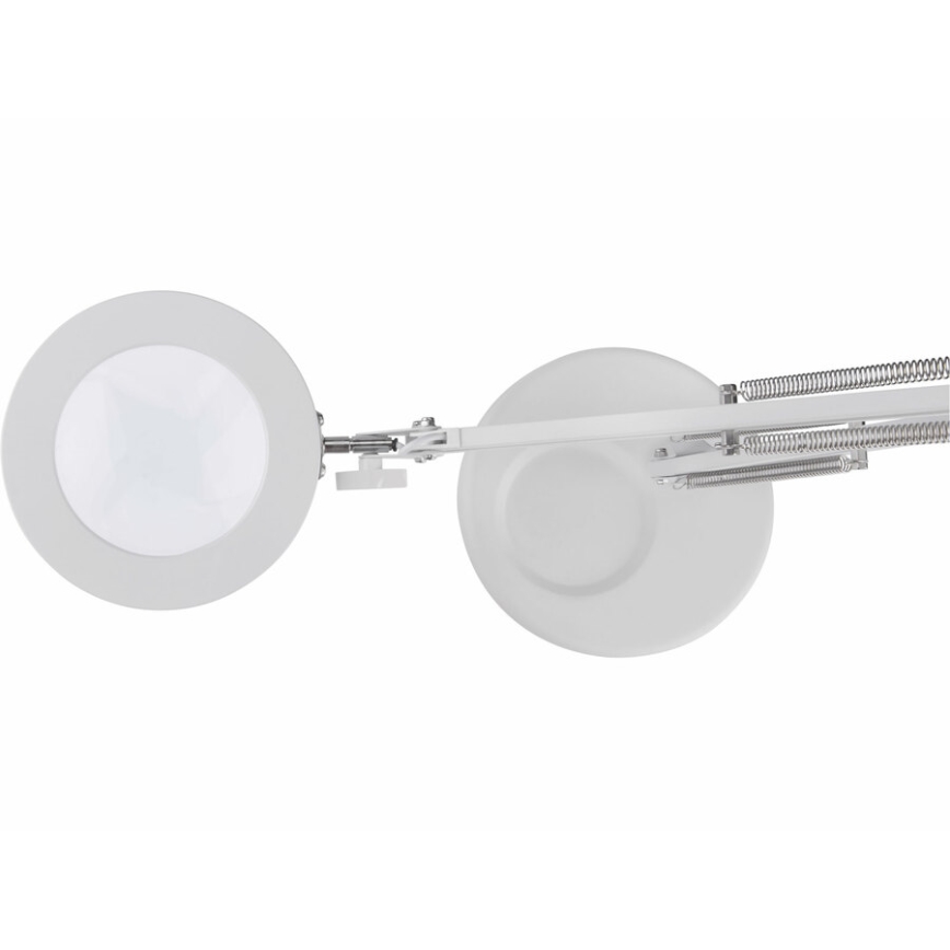 Lampă LED dimabilă de masă cu lupă Extol LED/8W/5V 2900/4500/7500K alb