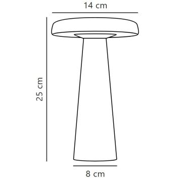 Lampă LED dimabilă de masă de exterior Nordlux ARCELLO LED/2,8W/3,7V IP54