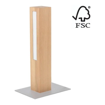 Lampă LED dimabilă de masă LEON LED/9W/230V stejar – certificat FSC
