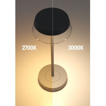 Lampă LED tactilă dimabilă de masă Redo 90312 ILUNA LED/2,5W/5V 2700-3000K 3000 mAh IP65 negru