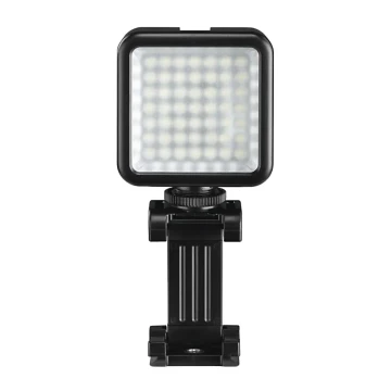 Lampă LED pentru telefoane, aparate de fotografiat și camere video LED/5,5W/2xAA Hama
