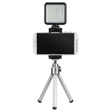 Lampă LED pentru telefoane, aparate de fotografiat și camere video LED/5,5W/2xAA Hama